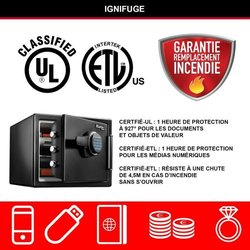 Coffre-fort de sécurité ignifugé et résistant a l eau 22L - MASTER LOC