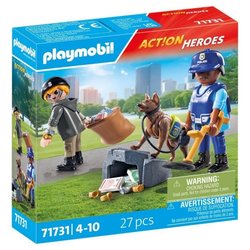 PLAYMOBIL 71731 Perro policía y ladrón