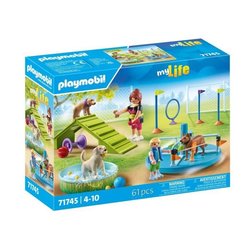 PLAYMOBIL 71745 Parco giochi per cani, Bambino ed educatore, La mia vi