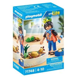 PLAYMOBIL 71748 Bambino con famiglia di tartarughe nel terrario, La mi