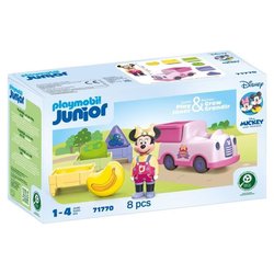 PLAYMOBIL Junior 71770 Minnie with Fruit Cart, Disney, 8 pieces, From 