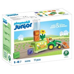Playmobil 71773 Tractor met zaaimachine, Playmobil junior, 11 stuks, V