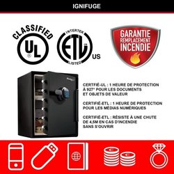 MASTER LOCK Elektronischer Kombinationssicherheitstresor - Schwarz und