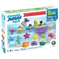 Calendario de Adviento Junior Playmobil 71777, JUNIOR y Tinti, 31 piez
