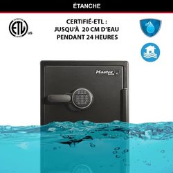 MASTER LOCK Elektronischer Kombinationssicherheitstresor - Schwarz und