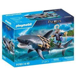 PLAYMOBIL 71793 Pirate and shark with articulated jaw