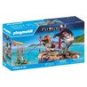 PLAYMOBIL 71794 Pirate with floating raft and treasure