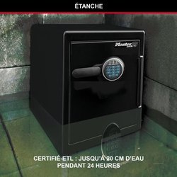 MASTER LOCK Elektronischer Kombinationssicherheitstresor - Schwarz und