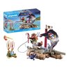 PLAYMOBIL 71794 Pirate with floating raft and treasure