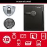 MASTER LOCK Elektronischer Kombinationssicherheitstresor - Schwarz und