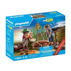 PLAYMOBIL 71805 Ricercatori e sito paleontologico con fossili, My Life