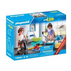 PLAYMOBIL 71806 Sportifs et matériel de fitness, vélo et halteres, My 
