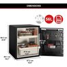 MASTER LOCK Feuerfester und wasserfester Safe (Touch-Code + Alarm) 56,