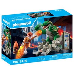 Playmobil 71831 Superhelden vs. de Reuzenhagedis, Superhelden