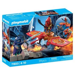 Playmobil 71833 Super-héros et son drone contre un ninja, Super Heroes