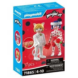 PLAYMOBIL 71865 Boda de Ladybug y Cat Noir, Miraculous, 17 piezas, Eda