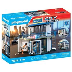 Playmobil 71874 Polizeistation mit Forschungsraum, Polizisten, City Ac