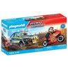 Playmobil 71875 Pickup della polizia, motocicletta e 2 personaggi, pol