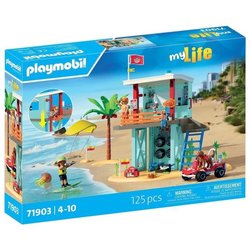 Playmobil 71903 Stazione di pronto soccorso e carrello da spiaggia, My