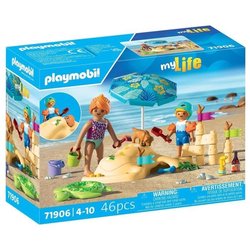 Playmobil 71906 Family Playing in the Sand at the Beach, Beach Holiday