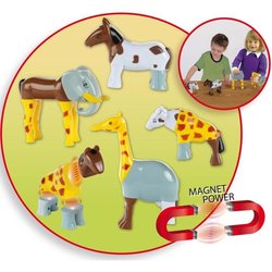 Magnetic Animals - KLEIN - 0066 - 8 Large Funny Animals Puzzle, Closed