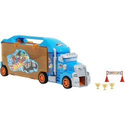 Camión transportador de vehículos de juguete grande Hot Wheels KLEIN 2