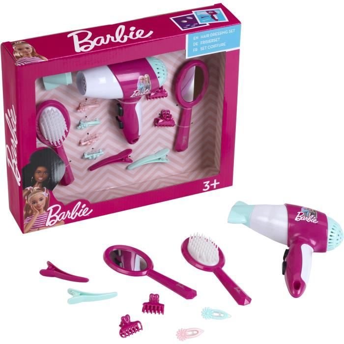 BARBIE - Kappersset met föhn 7 stuks
