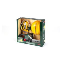 KLEIN - Jouet - Set bûcheron Bosch avec tronçonneuse électronique, 5 p