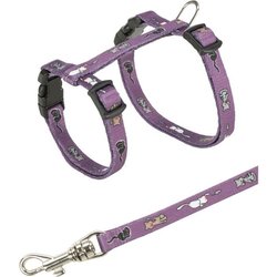 Junior kittentuigje met riem - TRIXIE - Kattenmotief - 2133 cm / 8 mm