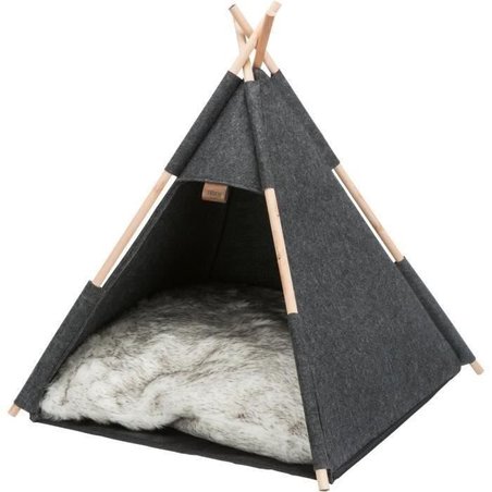 TRIXIE Teepee Shelter - Feltro - 55 × 65 × 55 cm - Antracite
