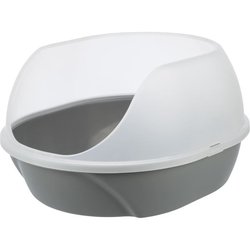 TRIXIE Cassetta igienica Simao - Bordo alto - 48 × 30 × 58 cm - Grigio