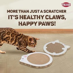 Scratching mat - TRIXIE - Junior - With catnip - Light grey - 31 x 32.