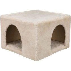 Cozy plush shelter - 36 × 25 × 36 cm - Beige - For rabbits and small r
