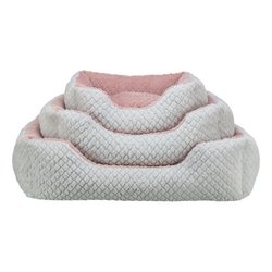 Panier pour chien - TRIXIE - KALINE MIO - 65 x 50 cm - Gris / Vieux ro