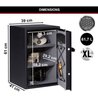 MASTER LOCK Hochsicherheitssafe [Elektronische Kombination] [Groß 61,7