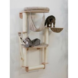 Wandmontierter Katzenbaum  H. 138 cm  Dolomit Grappa Pro  KERBL  T