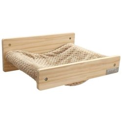 Wall-mounted cat hammock - KERBL - TIMBER - 38 x 33.5 x 16 cm - Solid 