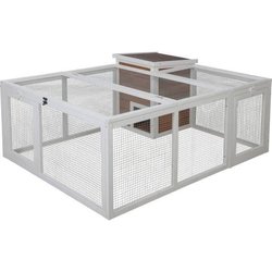 KERBL - Enclos d extérieur petits animaux -  132 x 102 x 59 cm - Maiso