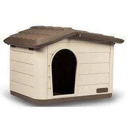 KERBL Buitenhuis voor katten - 60 x 51 x 41 cm - Mocca en bruin - Kuns