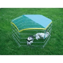 KERBL Galvanized outdoor enclosure with gate for rodents