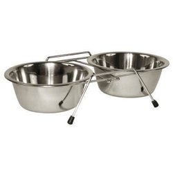 KERBL Soporte doble cuencos 2x900ml - Para perros