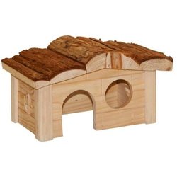Haus für kleine Nagetiere - KERBL - Natur - 20 x 14 x 12 cm