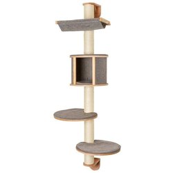 Wandmontierter Katzenbaum  H. 168 cm  Dolomit Tofana  KERBL  Grau