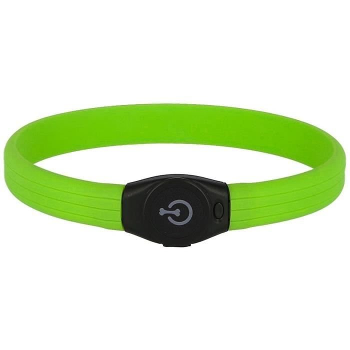 LED-Halsband  KERBL  Maxi Safe  65 cm  10 mm  Grün