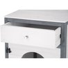 KERBL - Caja de arena para gatos - 58 x 45 x 60 cm - IDA - Blanco/azul