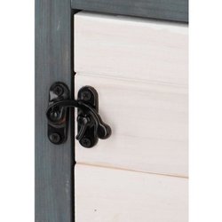 KERBL - Caja de arena para gatos - 58 x 45 x 60 cm - IDA - Blanco/azul