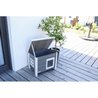 Katzenhaus - KERBL - ECO Eli - Grau / Weiß - 57 x 45 x 43 cm