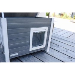 Katzenhaus - KERBL - ECO Eli - Grau / Weiß - 57 x 45 x 43 cm