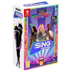 Let s Sing 2026 + 2 Microphones - Juego para Nintendo Switch