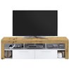 VIBIO 2 TV-/Hifi-Schrank - Handgefertigt in Eiche und Weiß - L180 x H5